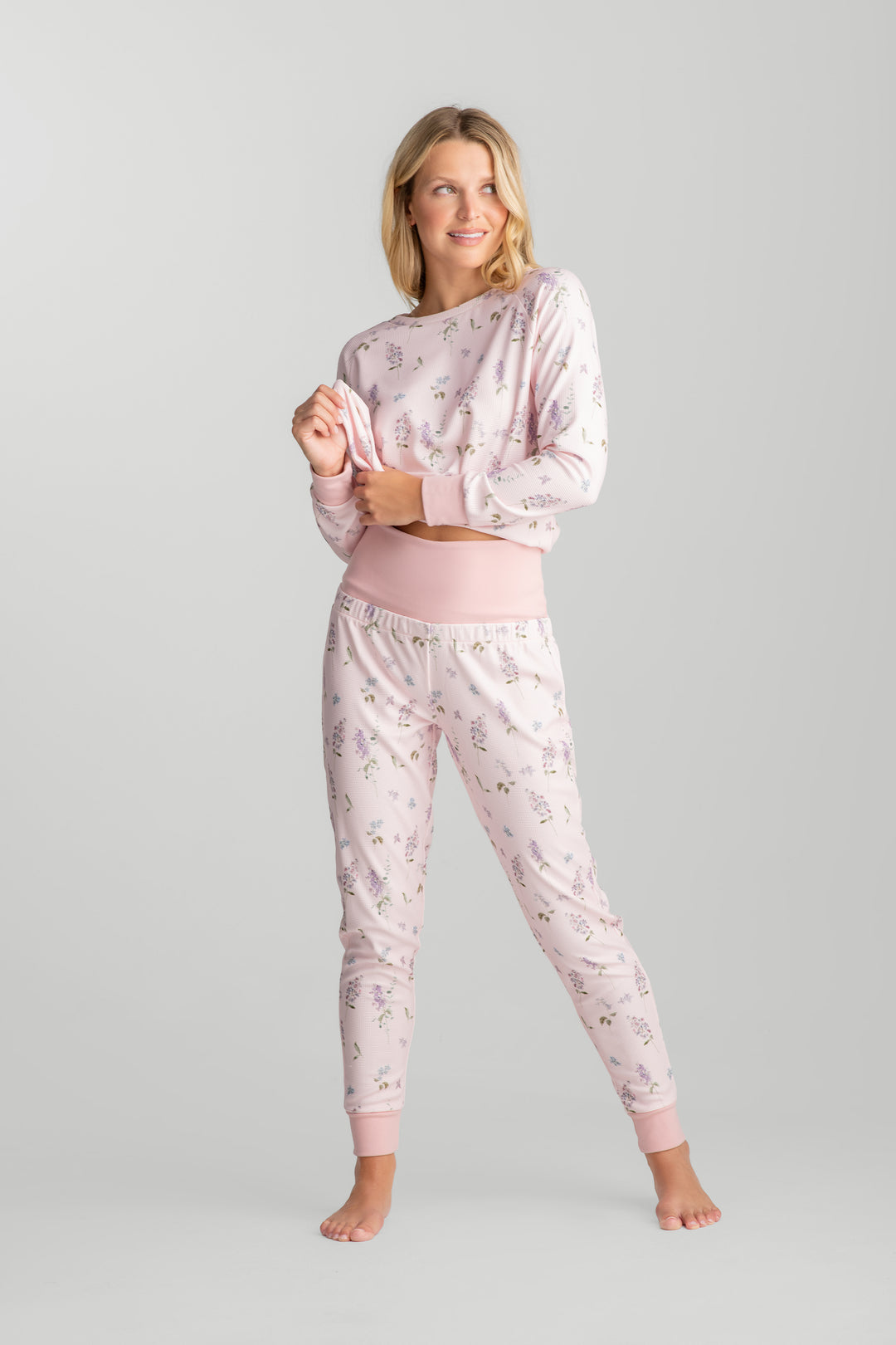 Blossom Belly Band Pajama Set