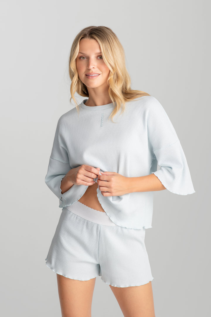 Soft Waffle Short Set
