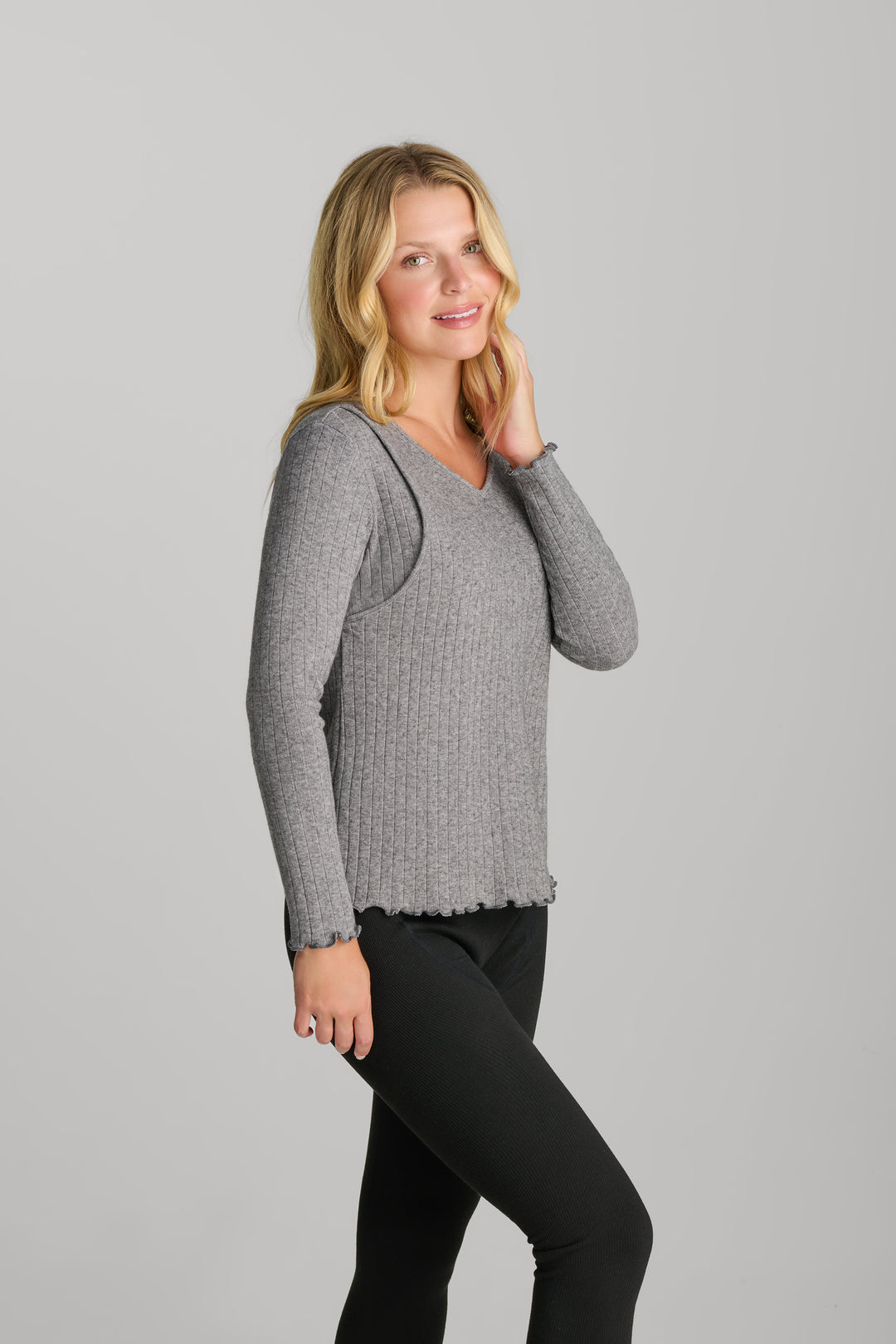 Cozy Rib Nursing Top