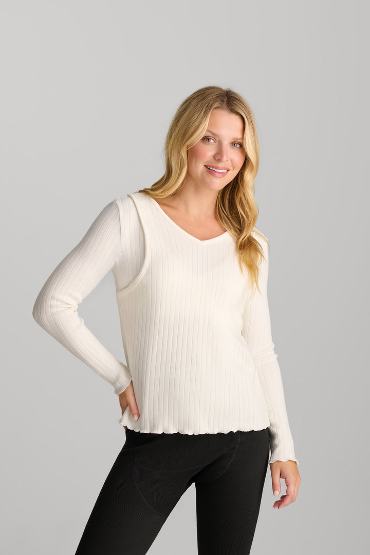 Cozy Rib Nursing Top