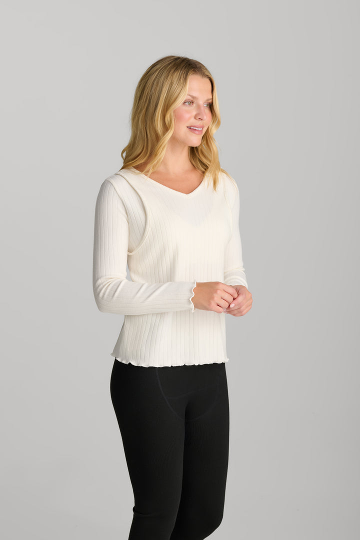 Cozy Rib Nursing Top
