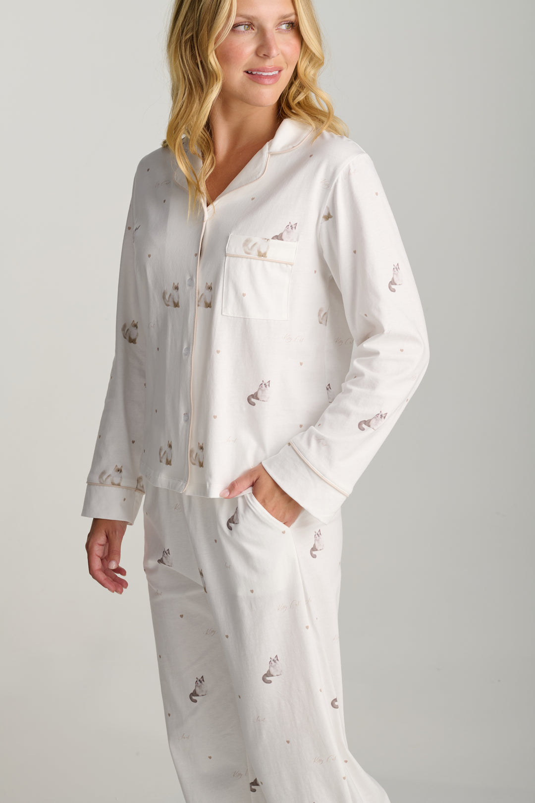 Sweet Kitty Pajama Set